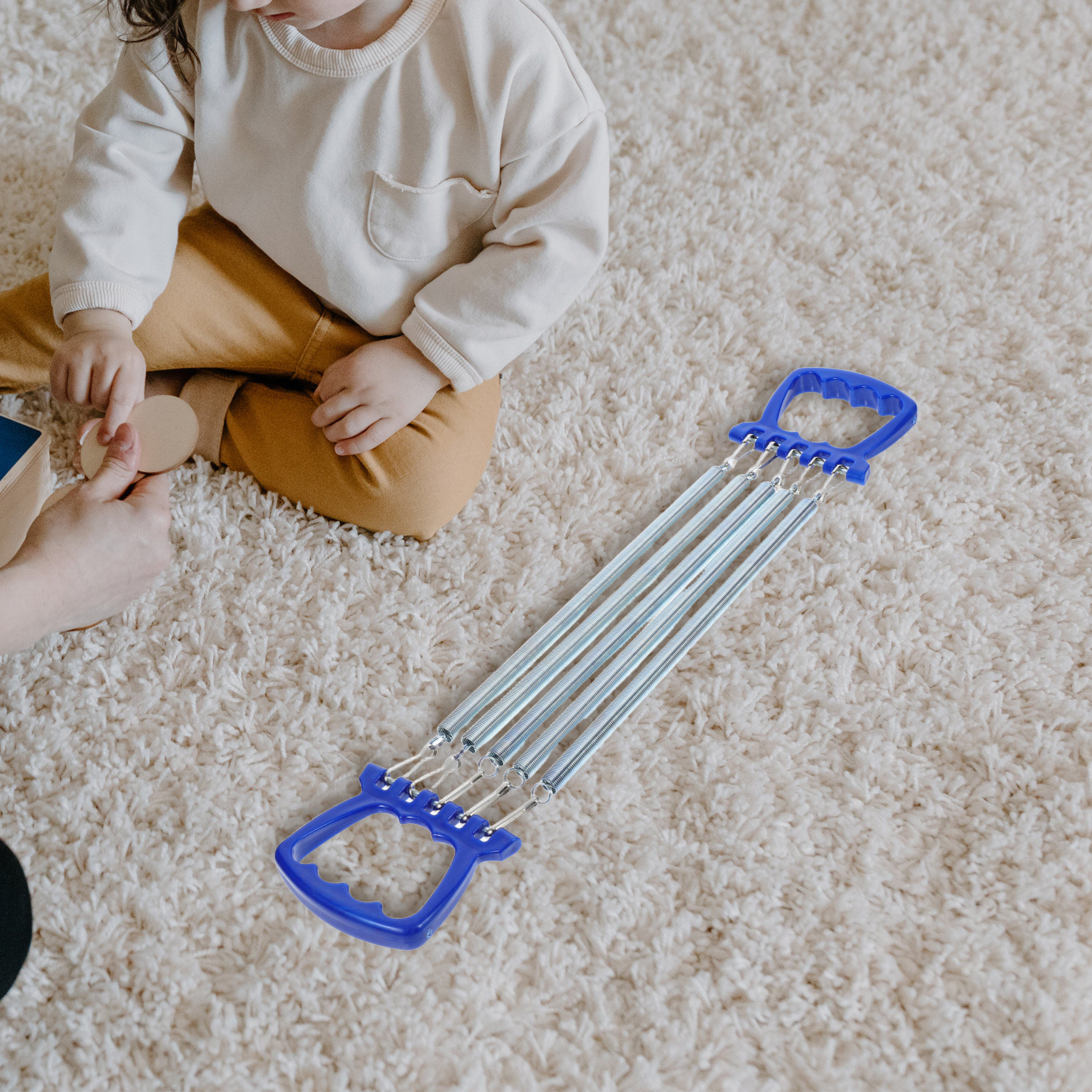 Home Gym Upper Body Workout - Child-Sized Spring Fitness Expander Arm and