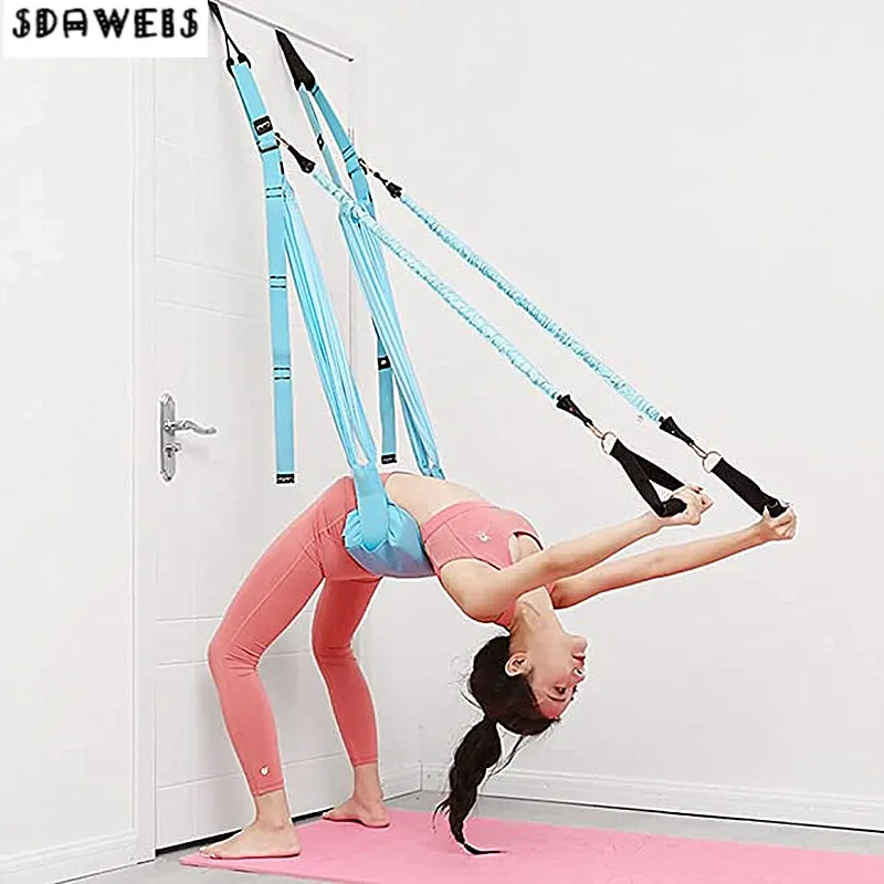 Home Gym Compact - Adjustable Aerial Yoga Strap Elastic Stretch