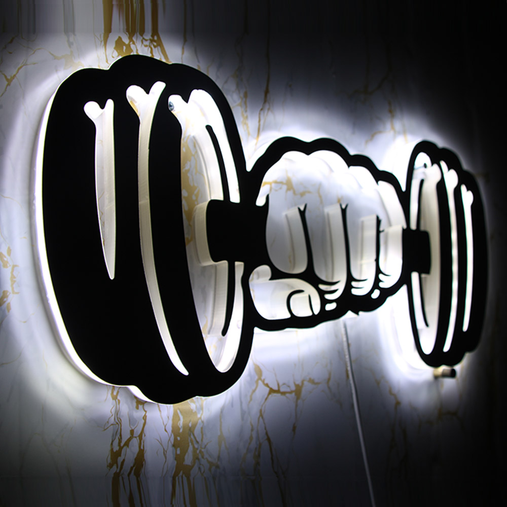 Dumbbells Strength LED Wall Li - Home Gym Neon Sign reseña y precio