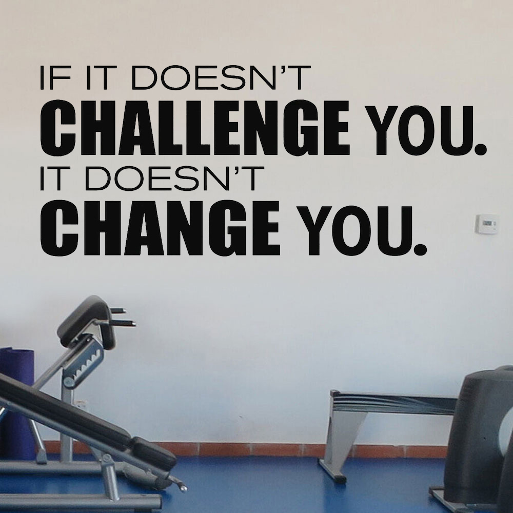 Doesn't Challenge You Doesn't  - Home Gym Quotes reseña y precio