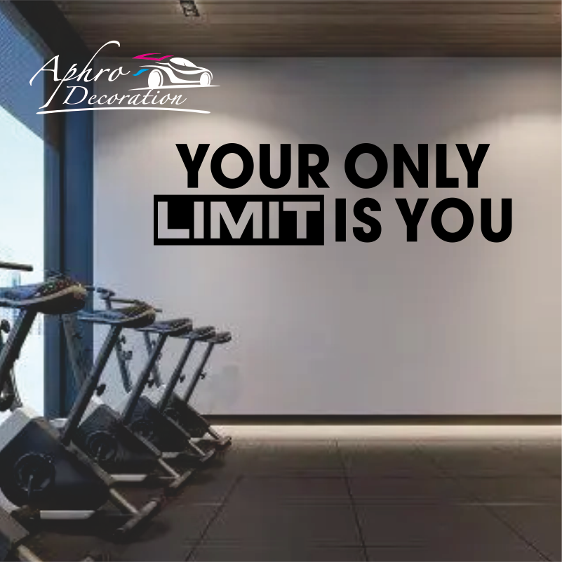 Your only limit is you - Wall  - Home Gym Quotes reseña y precio