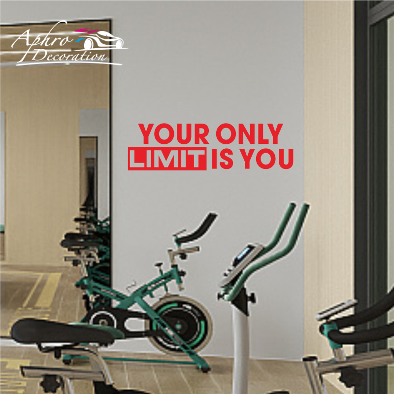 Your only limit is you - Wall  - Home Gym Quotes reseña y precio