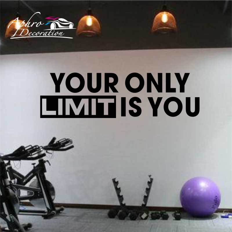 Your only limit is you - Wall  - Home Gym Quotes reseña y precio
