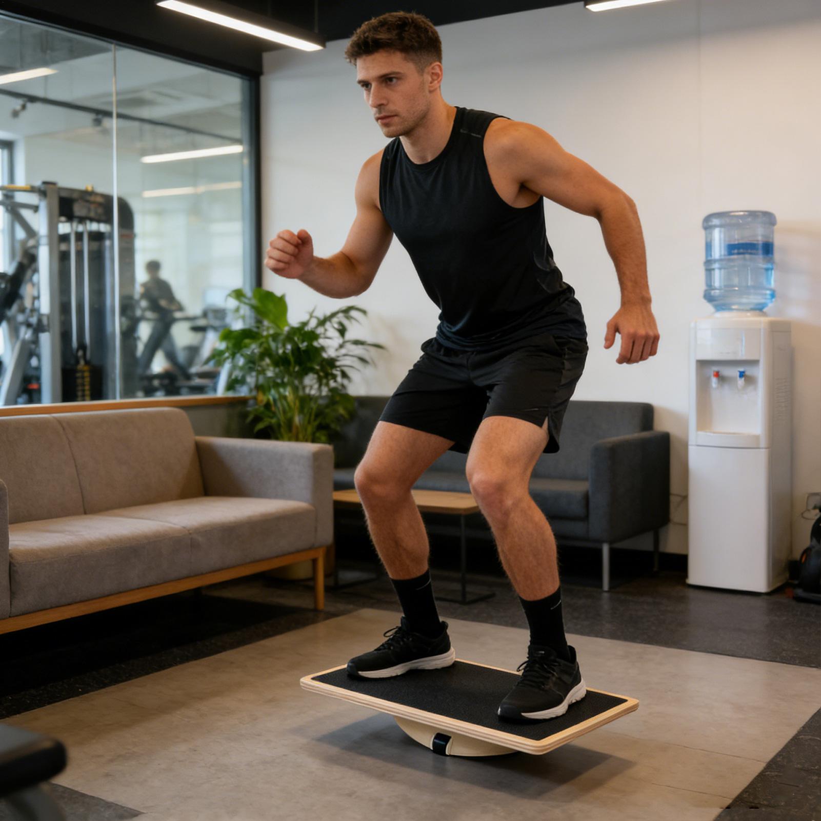 Wood Wobble Board Wood Non-Sli - Home Gym In Apartment reseña y precio