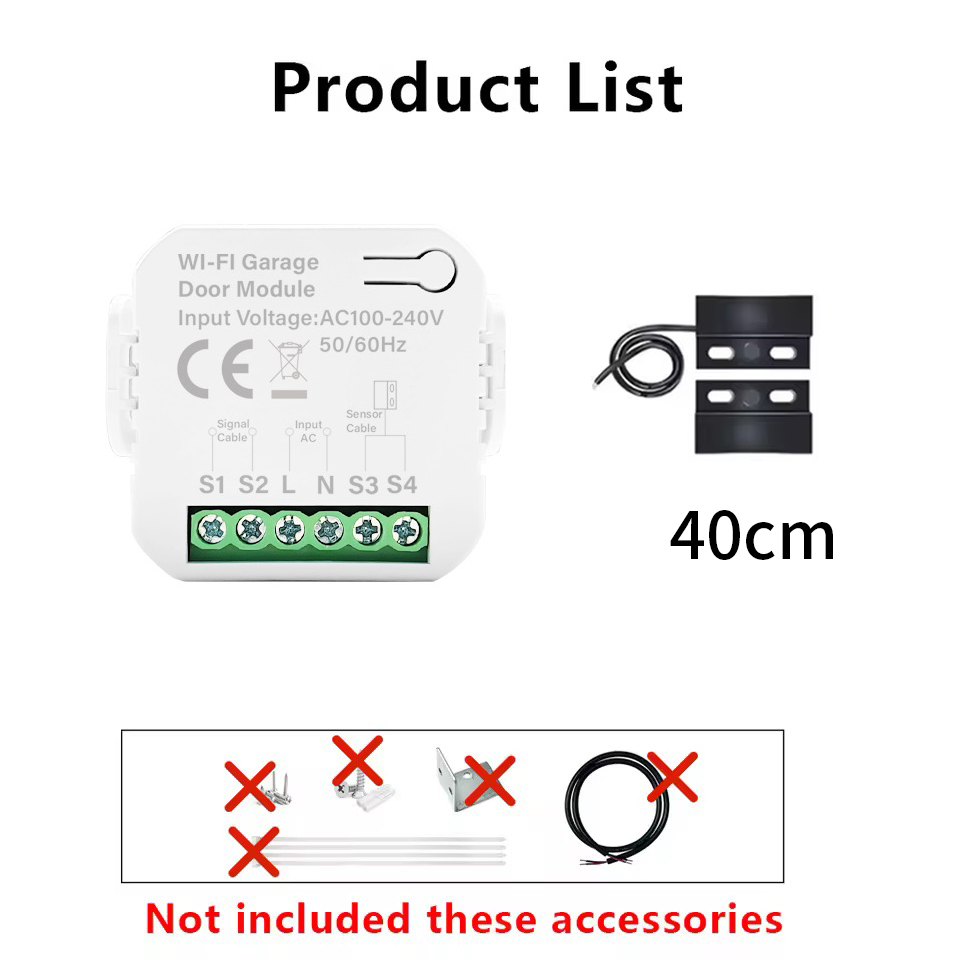 Smart Tuya WiFi Garage Door Sw - Home Gym Garage reseña y precio