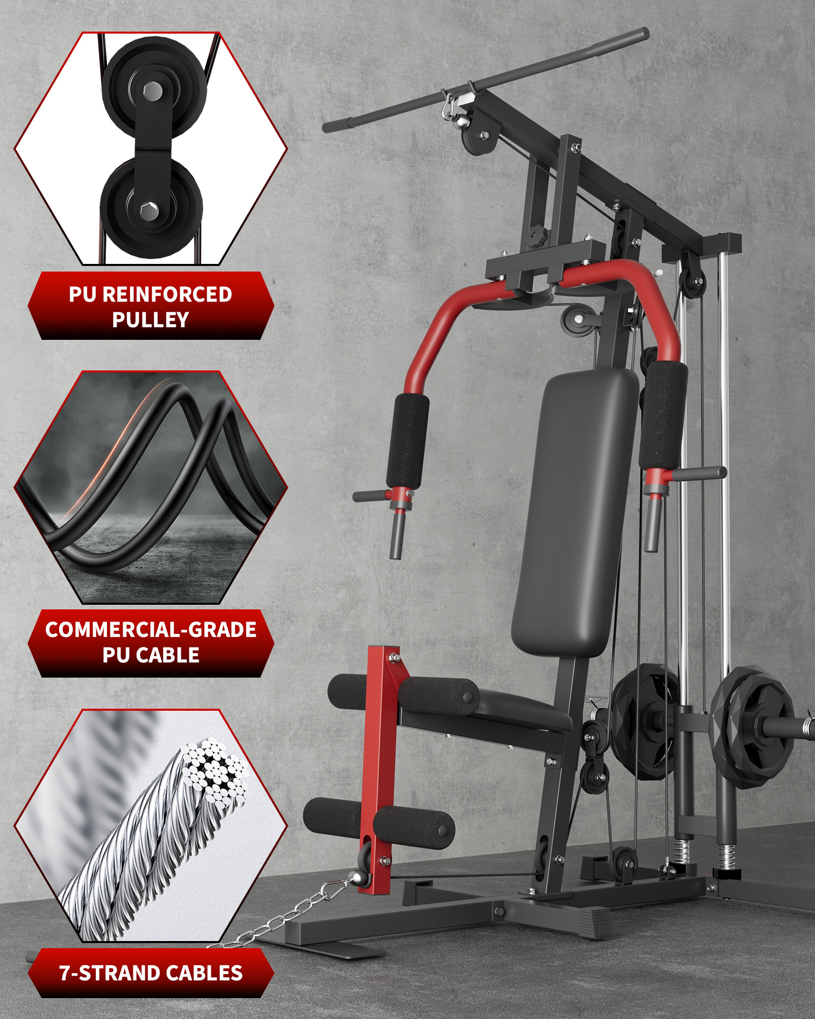 5-In-1 Multifunctional Home Gy - Home Gym Equipment Amazon reseña y precio