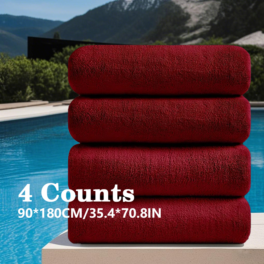 4Pcs Oversized Bath Towel 35.4 - Home Gym Body Solid reseña y precio