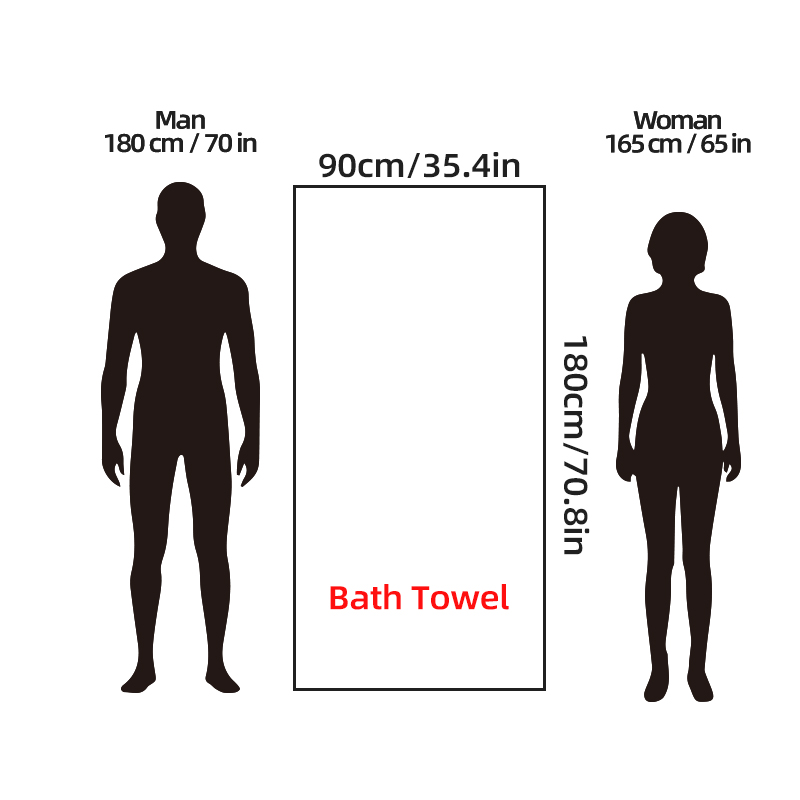 4Pcs Oversized Bath Towel 35.4 - Home Gym Body Solid reseña y precio
