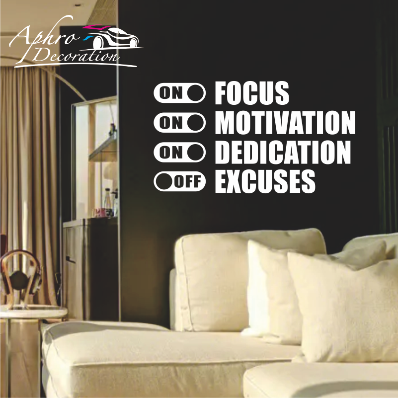 Focus On Motivation On Excuses - Home Gym Quotes reseña y precio