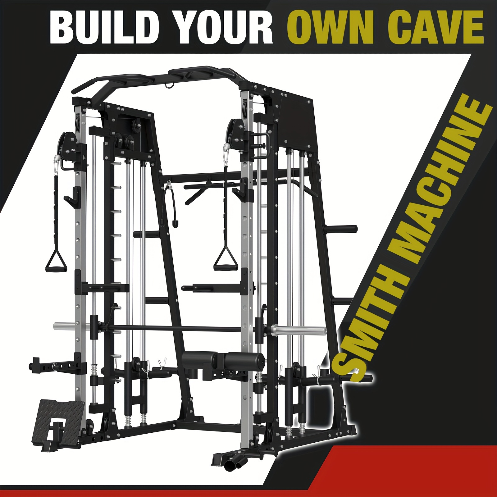 ALL-IN-ONE 2200lbs Smith Machi - All In One Gym Home Equipment reseña y precio