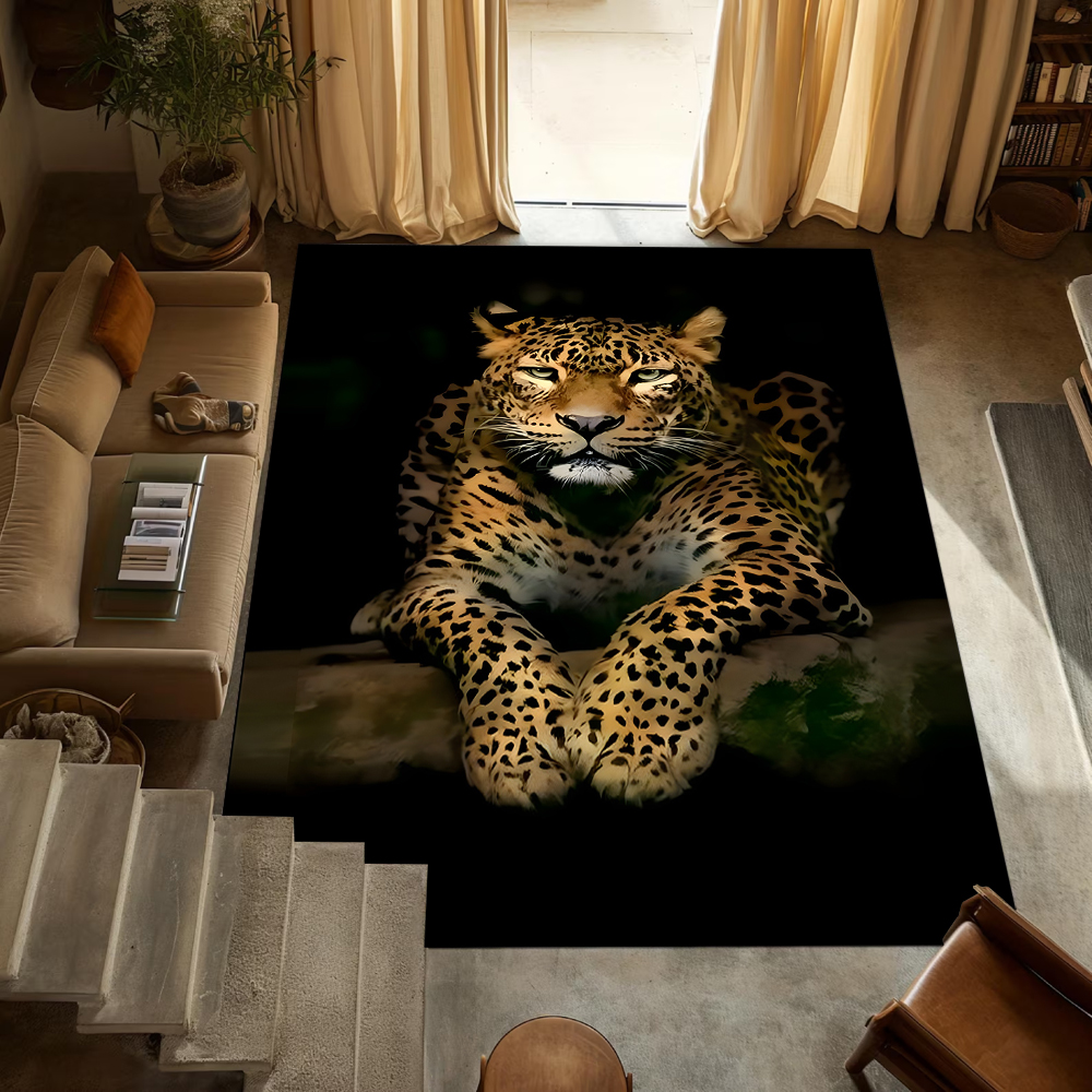 Black Background 3D Leopard Ca - Home Gym Equipment Amazon reseña y precio
