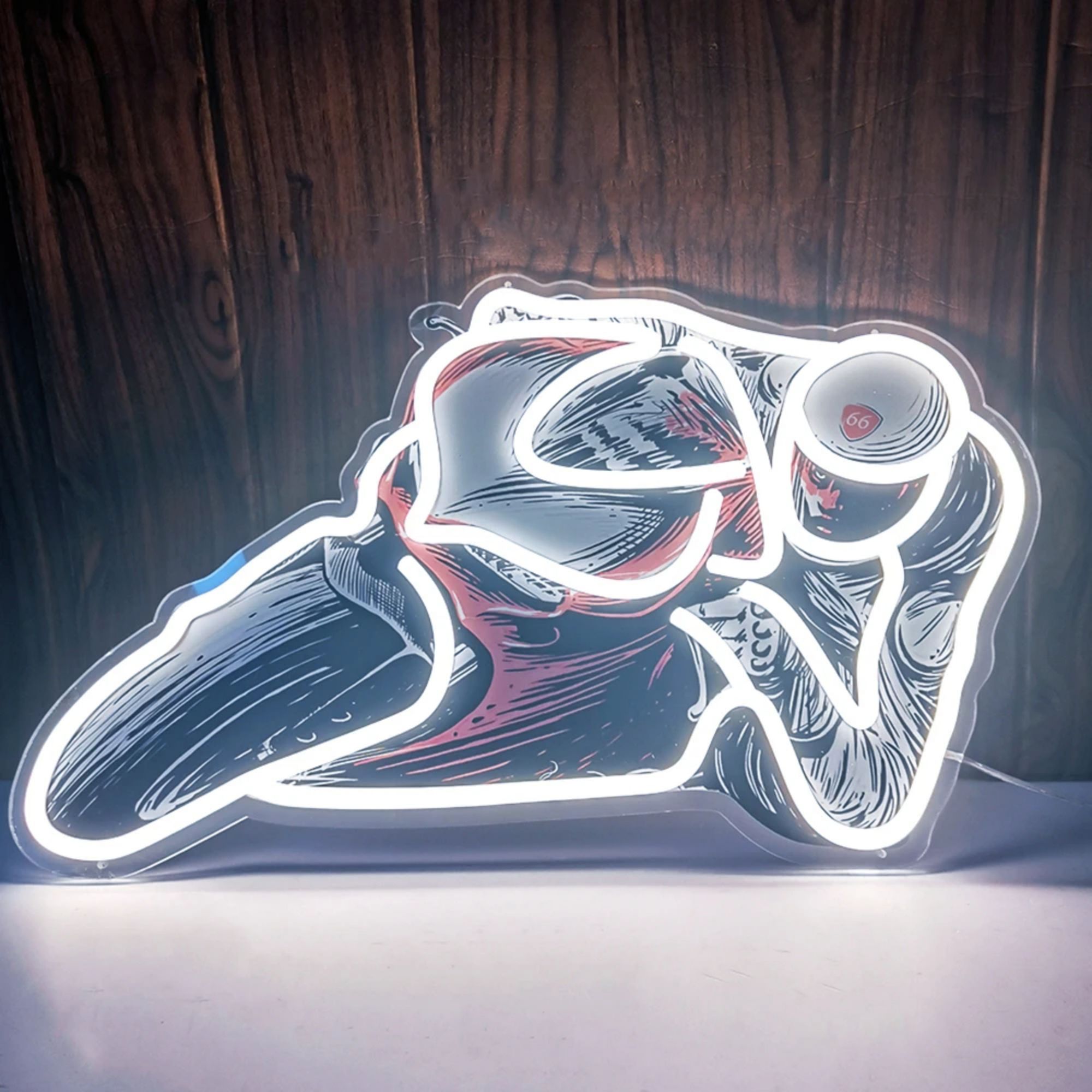 Motorcycle Race Neon Sign LED  - Home Gym Neon Sign reseña y precio