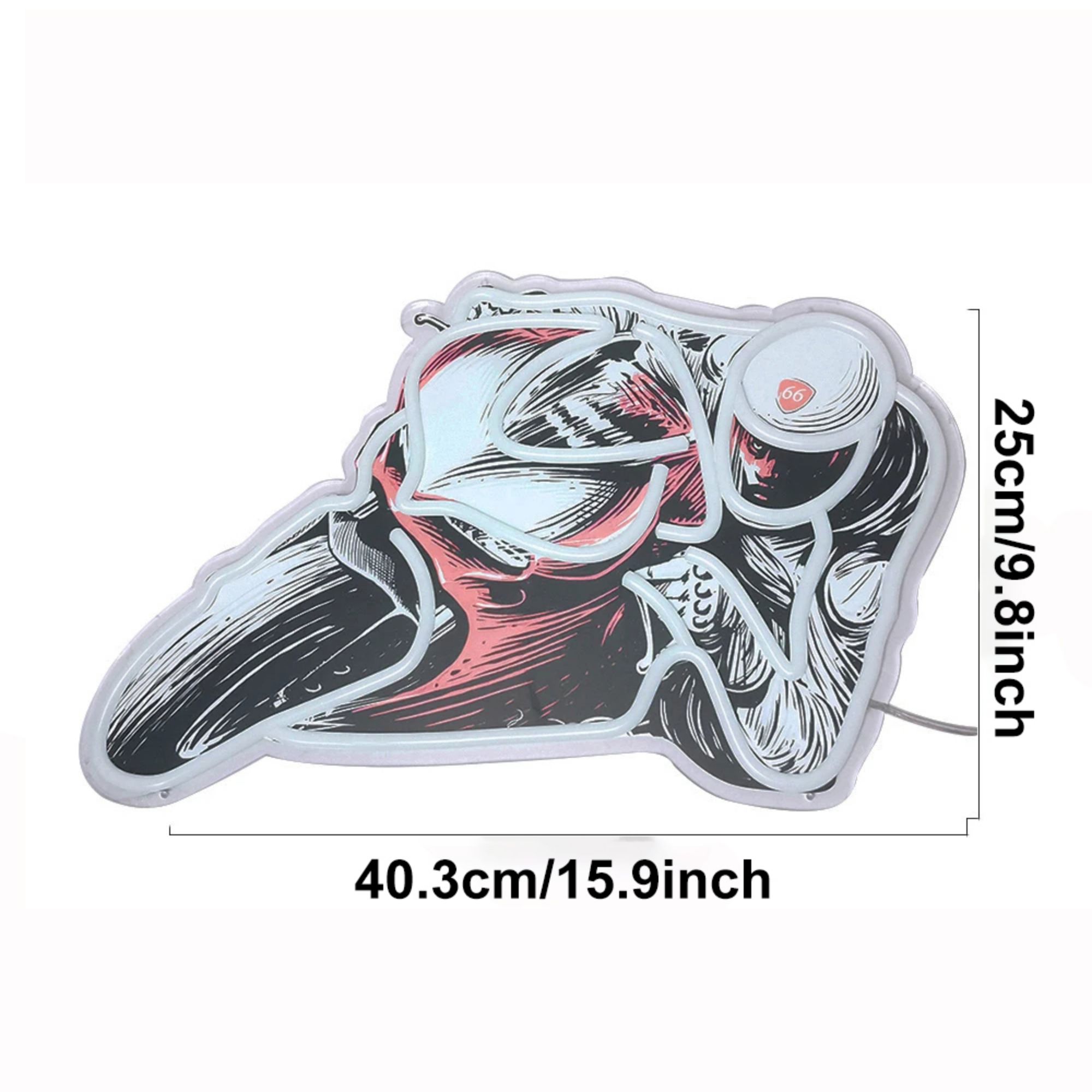 Motorcycle Race Neon Sign LED  - Home Gym Neon Sign reseña y precio
