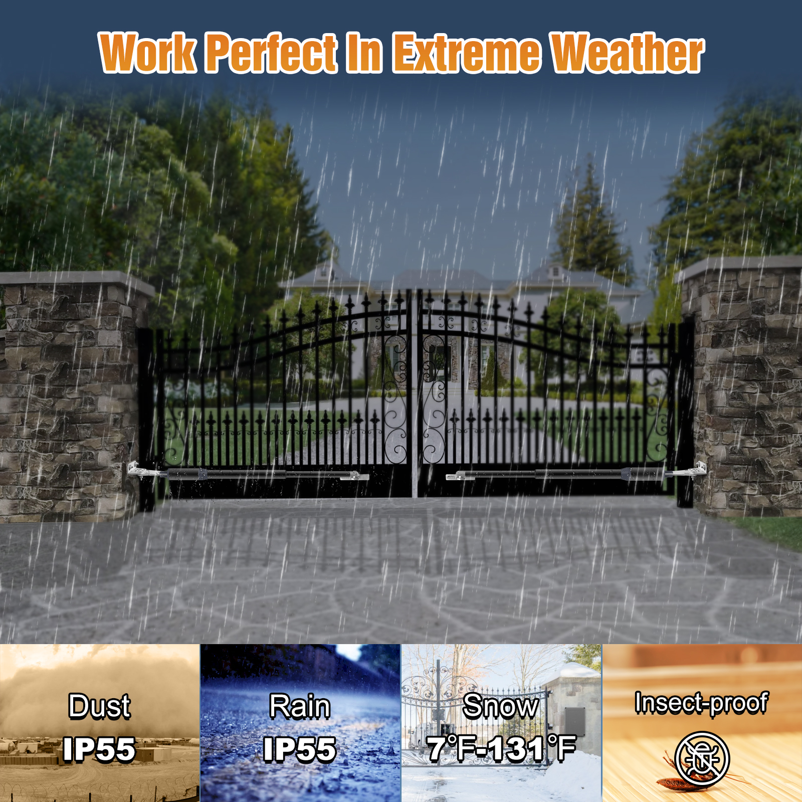 Electric Swing Gate Opener Arm - Home Gym Garage reseña y precio