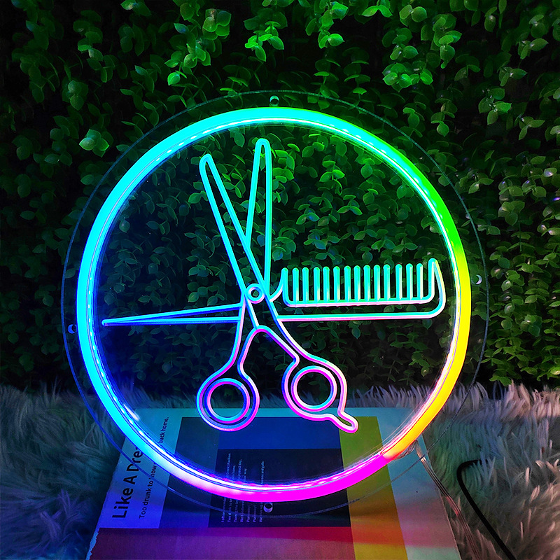 Bluetooth RGBIC Scissors Neon  - Home Gym Neon Sign reseña y precio