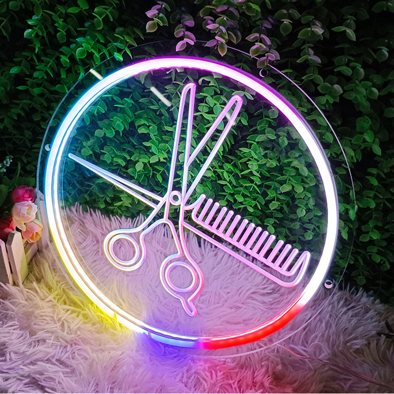 Bluetooth RGBIC Scissors Neon  - Home Gym Neon Sign reseña y precio