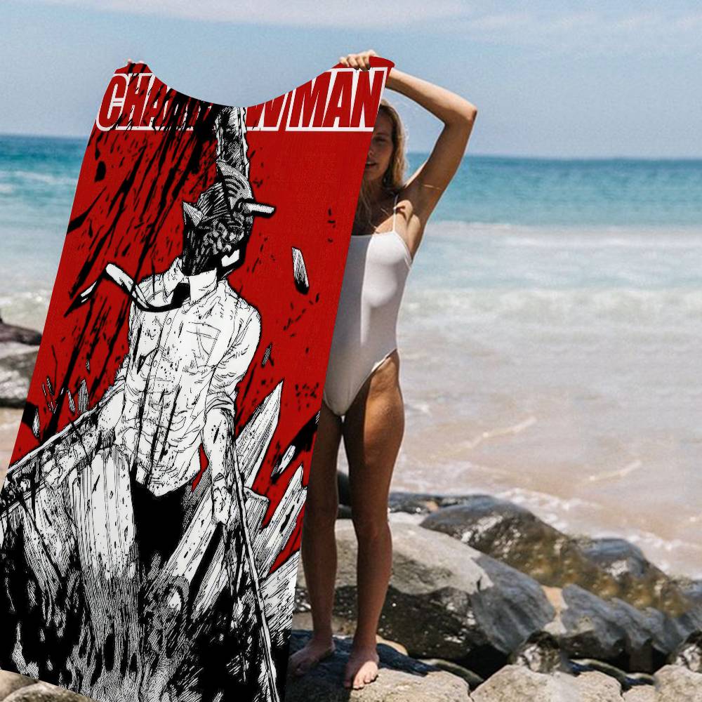 Anime Chainsaw Man Beach Towel - Home Gym Equipment Amazon reseña y precio