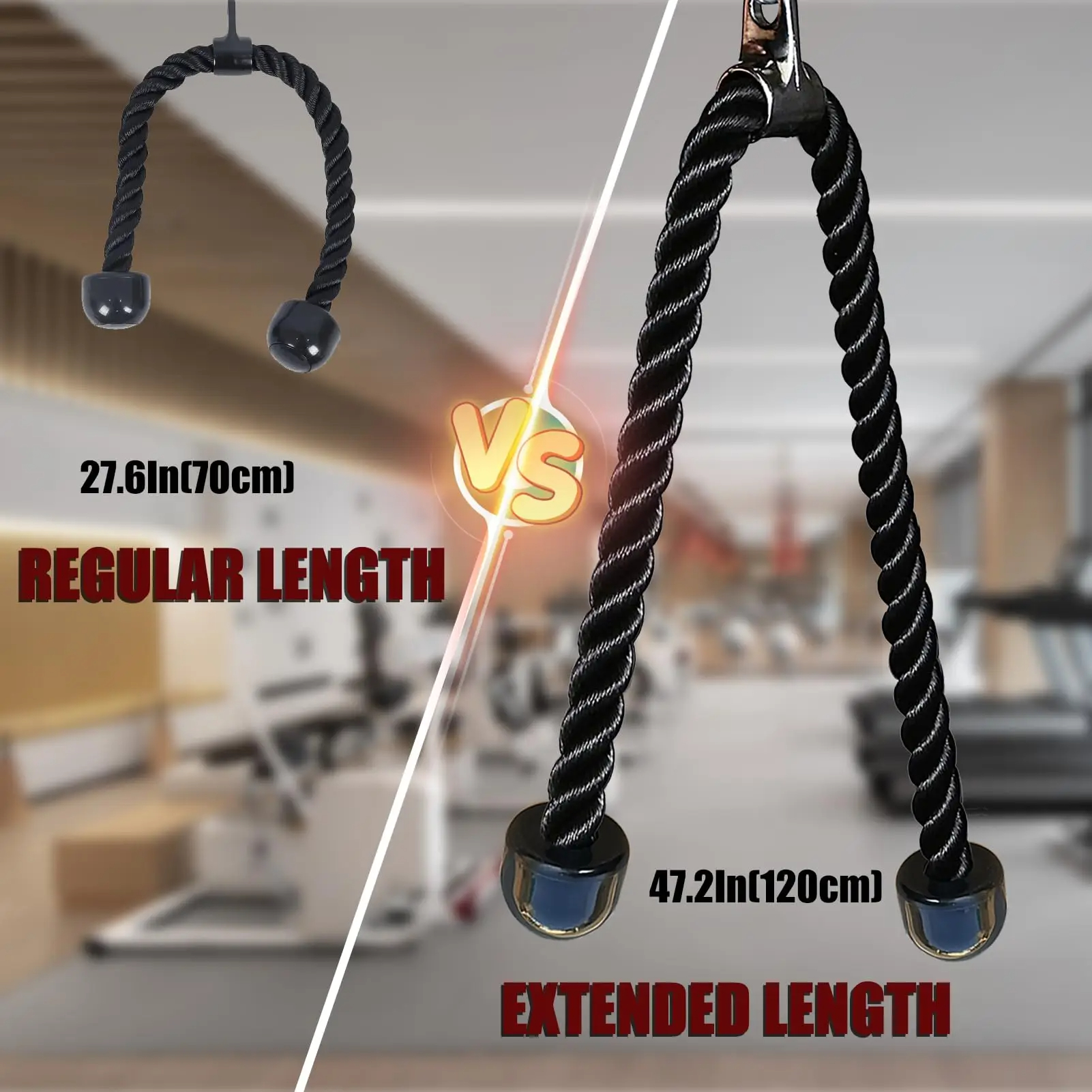 70/90/120/140cm Triceps Pull D - Home Gym Equipment Amazon reseña y precio