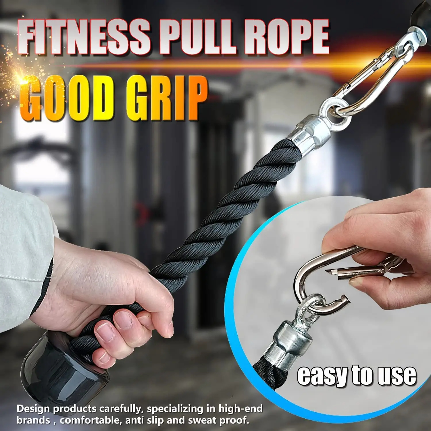 70/90/120/140cm Triceps Pull D - Home Gym Equipment Amazon reseña y precio