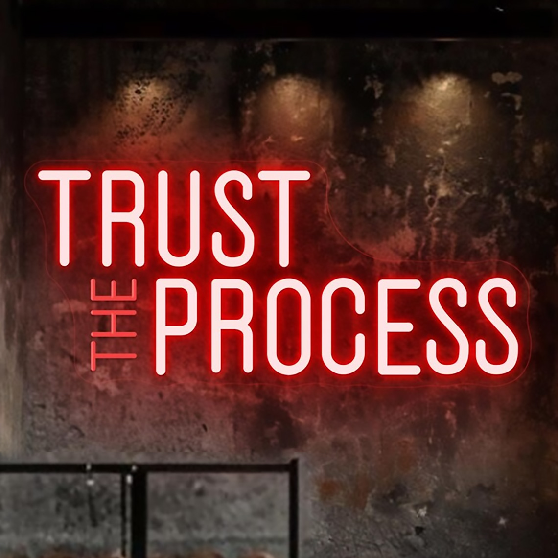 Trust The Process Neon Sign, C - Home Gym Neon Sign reseña y precio