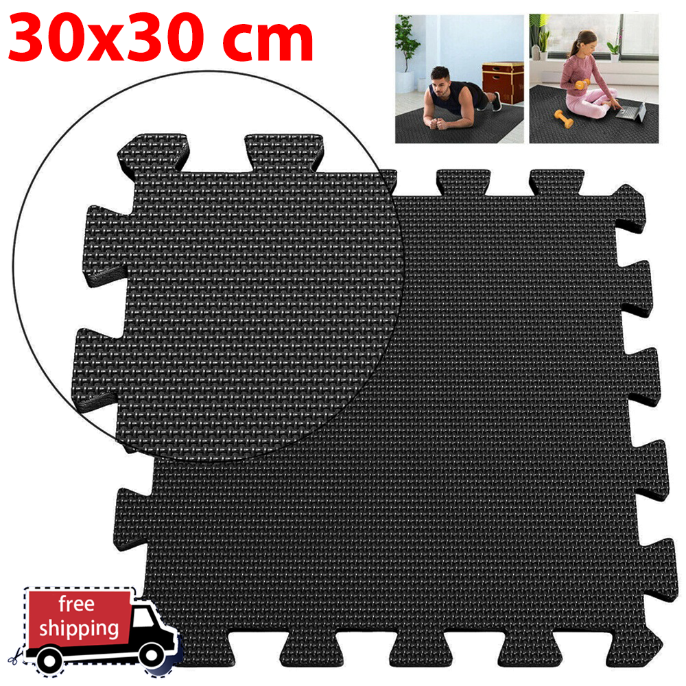 8/16 Pcs Gym Mat Cross-pattern - Home Gym Garage reseña y precio