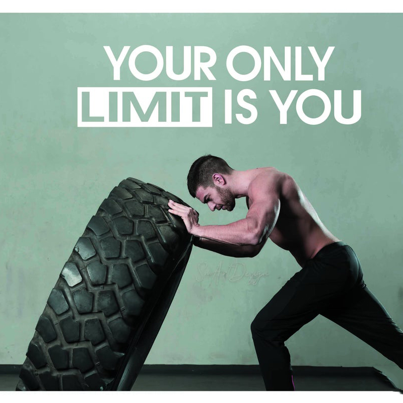 Your only limit is you - Wall  - Home Gym Quotes reseña y precio