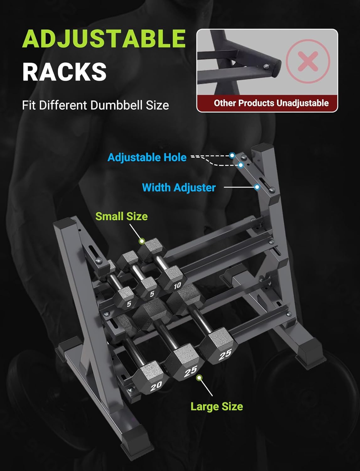Home Gym Dumbbell Rack, 3 & 5  - Home Gym Compact reseña y precio
